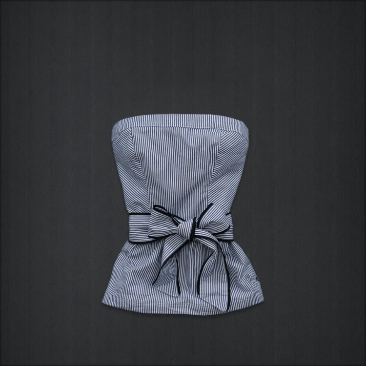 Abercrombie Fitch Mujeres Strapless Corto Vestido AF8820